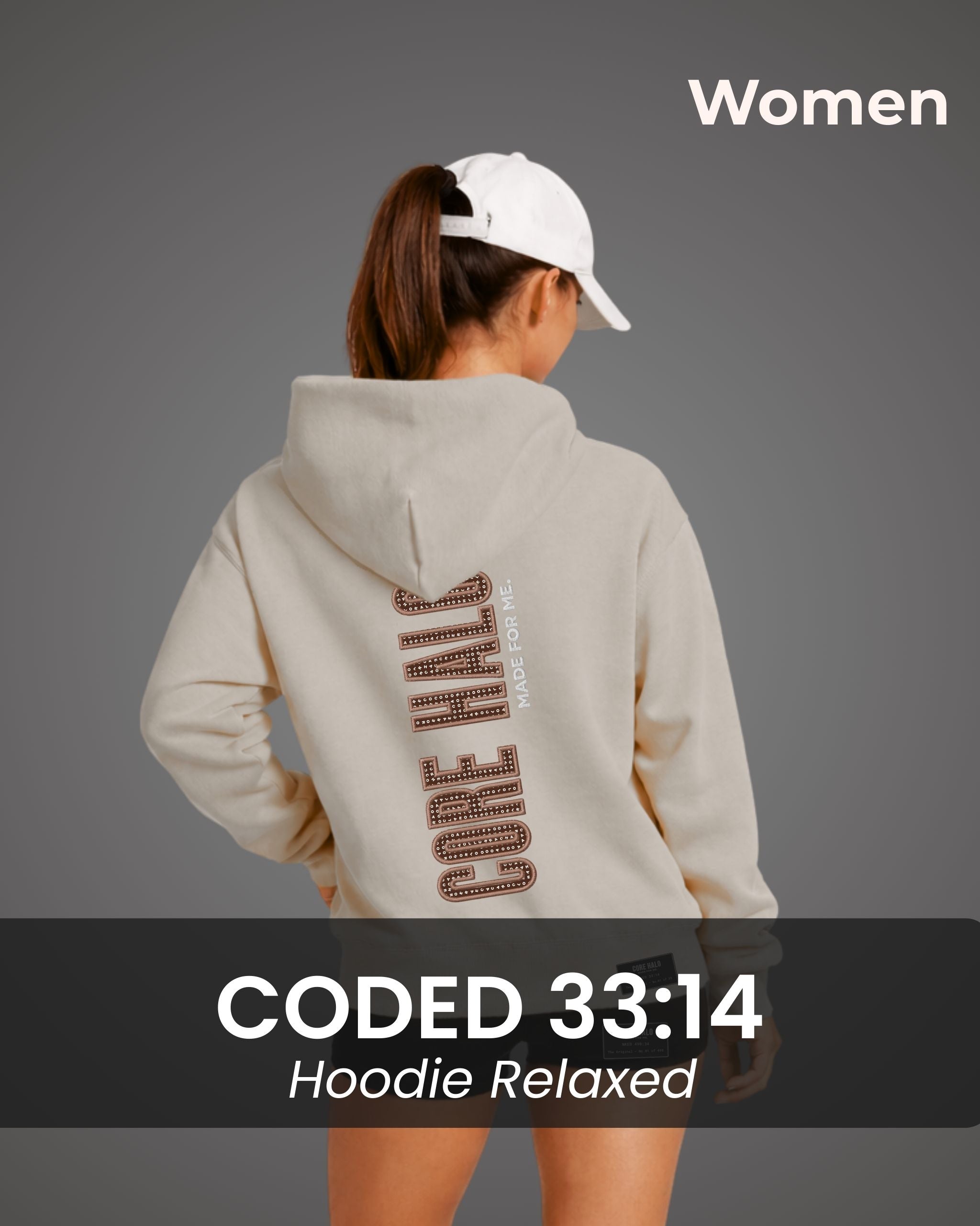 Women CODED 33:14 Hoodie Relaxed