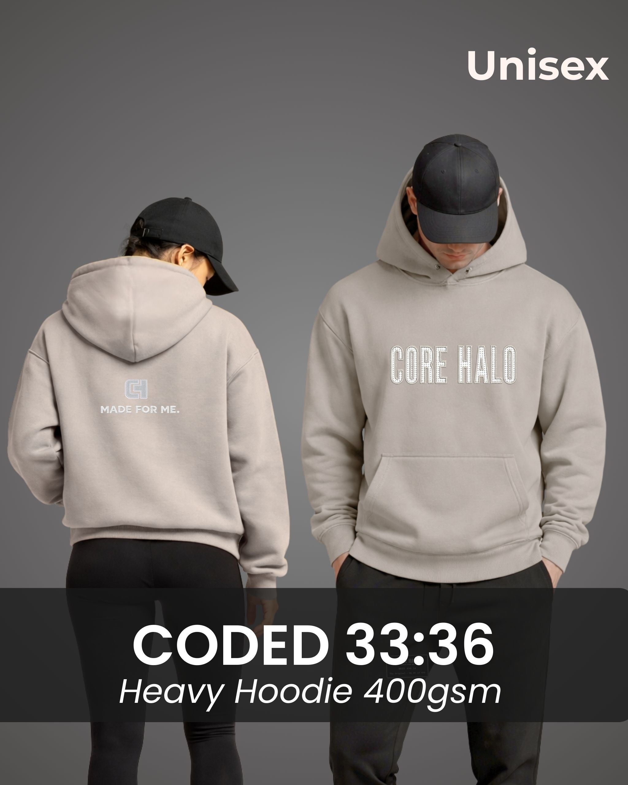Unisex CODED 33:36 Hoodie 400gsm