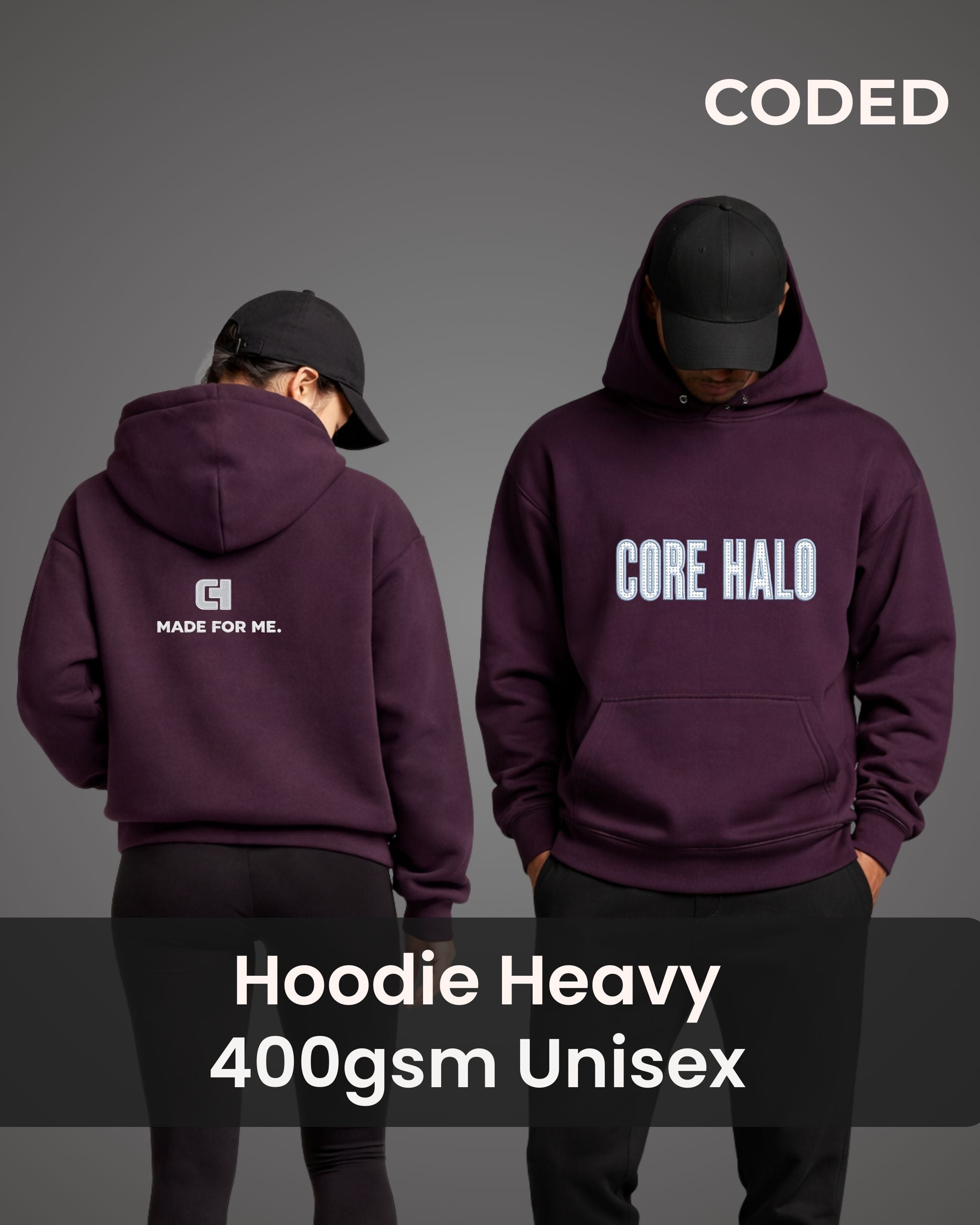 Unisex Hoodie Heavy CODED