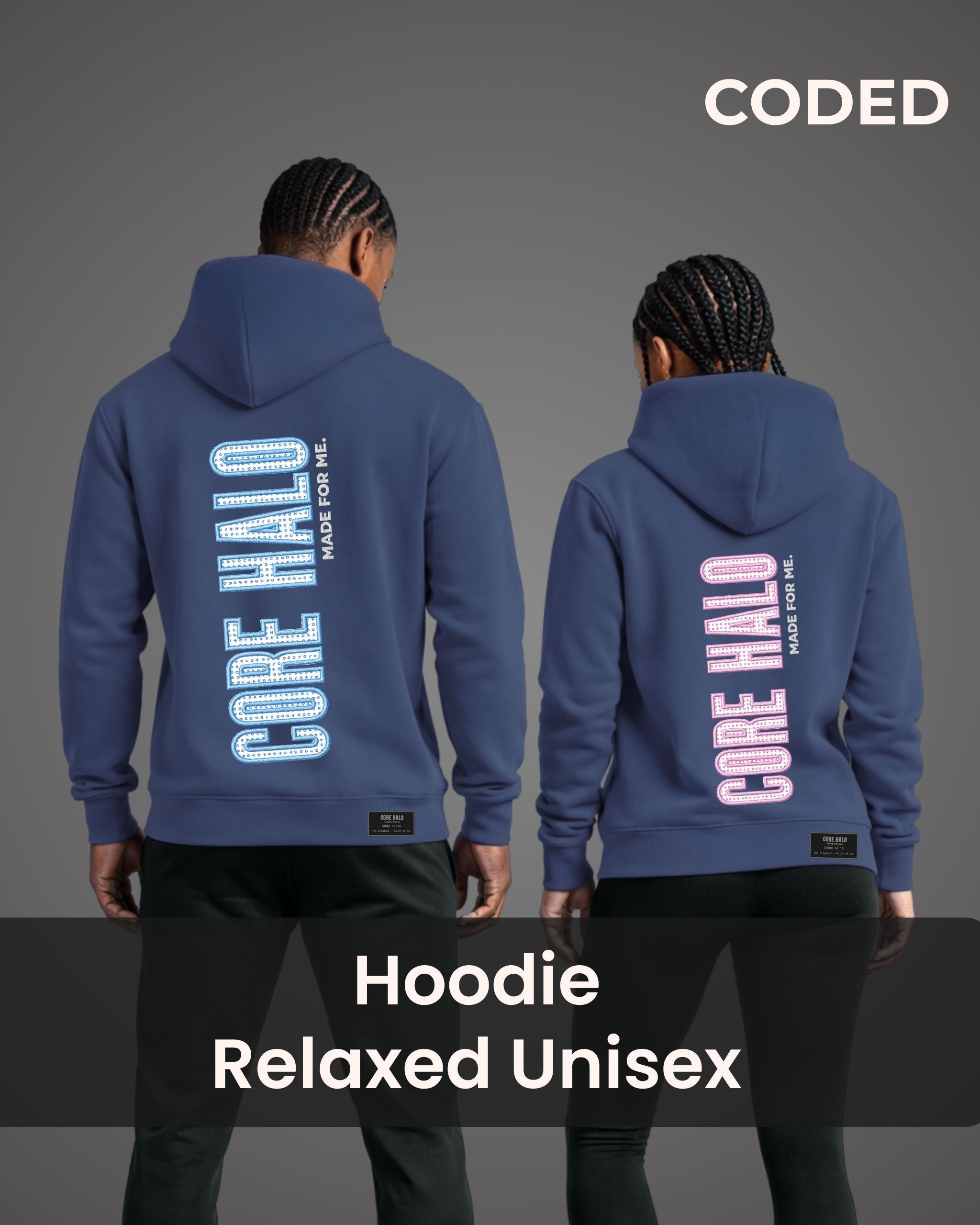 Unisex Hoodie Relaxed CODED