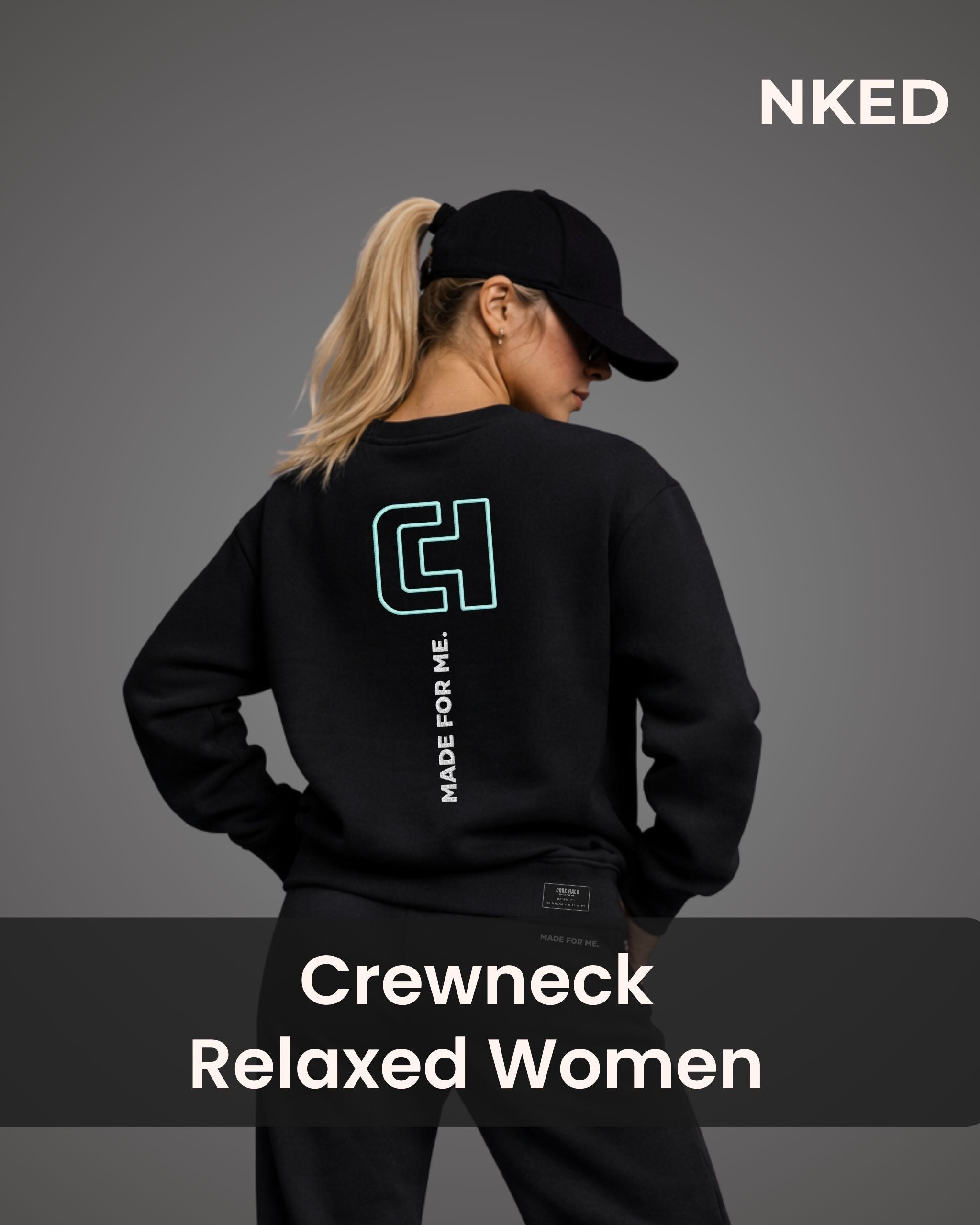 Women Crewneck Relaxed NKED