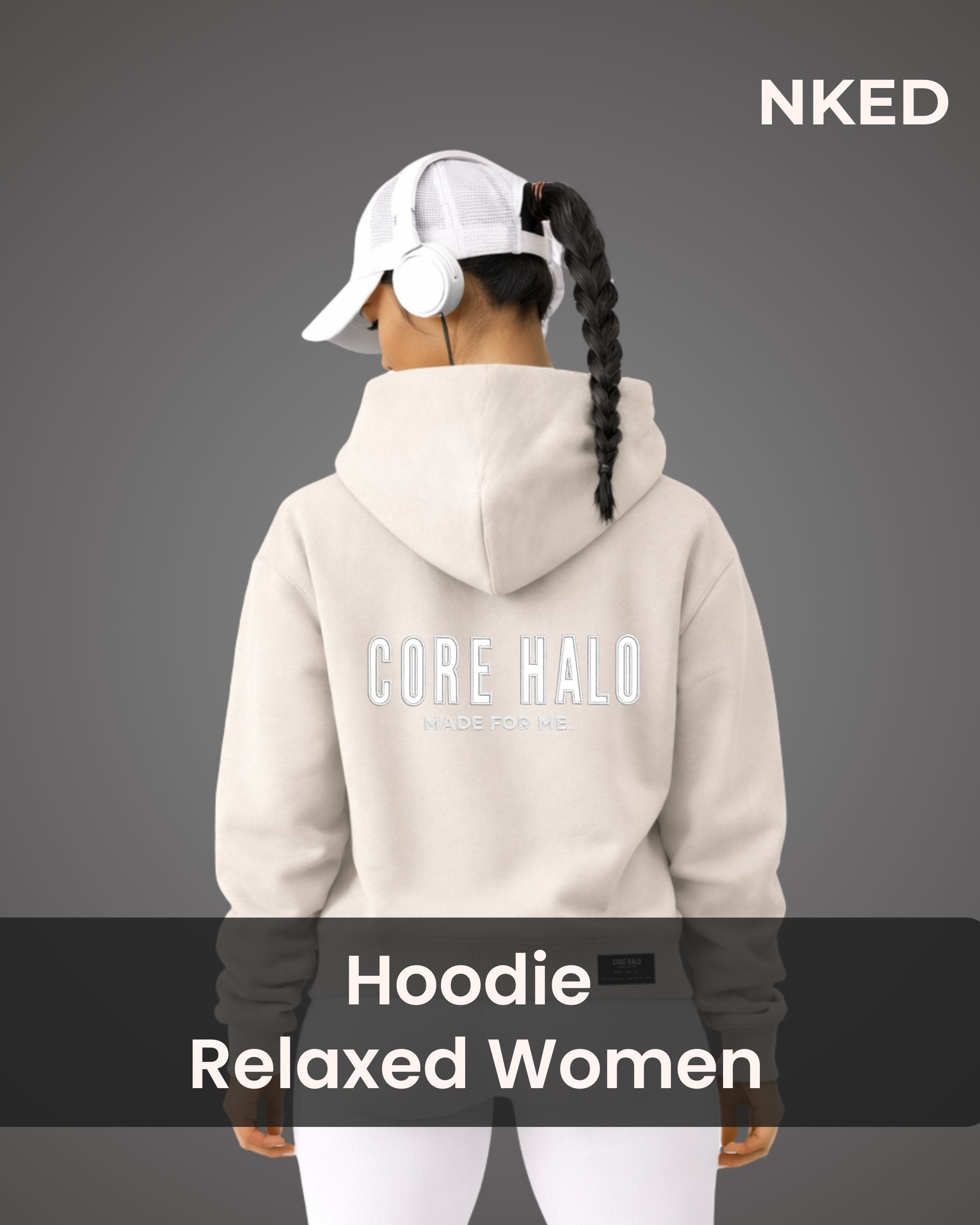Women Hoodie Relaxed NKED