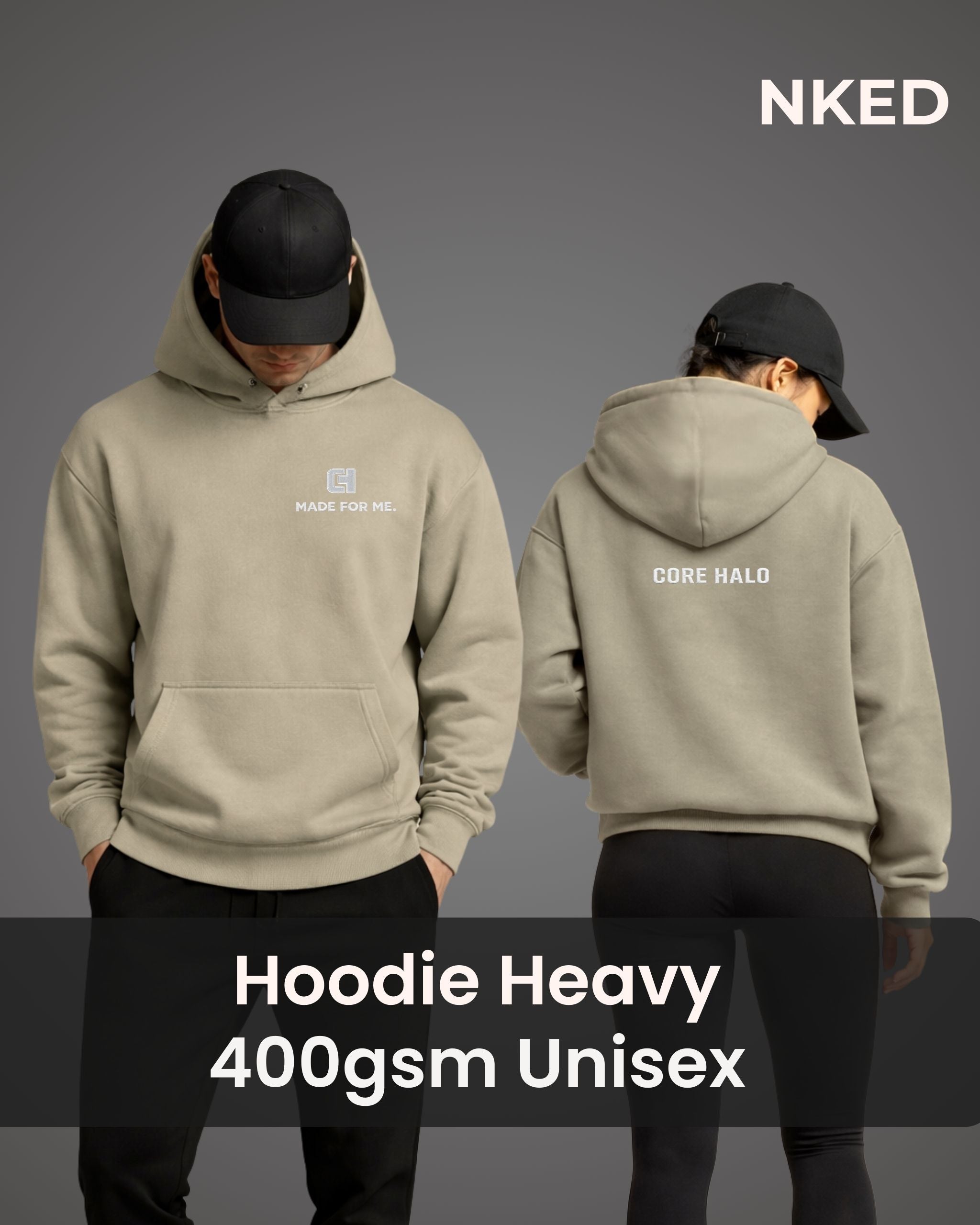 Unisex Hoodie Heavy NKED