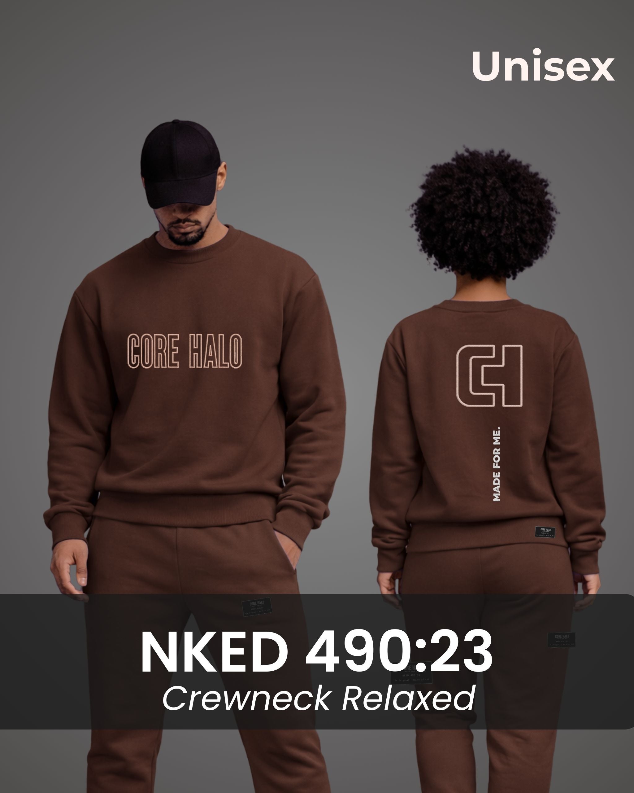 Unisex NKED 490:23 Crew Relaxed