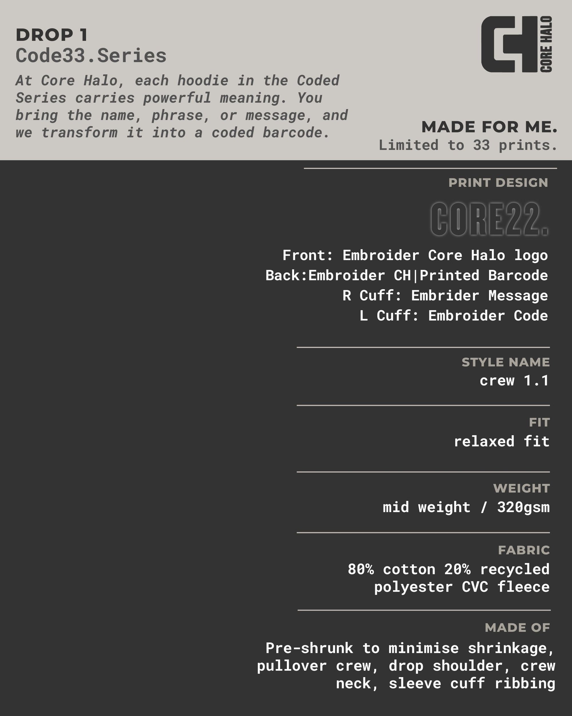 CODED 55:2 | PULSE Crewneck