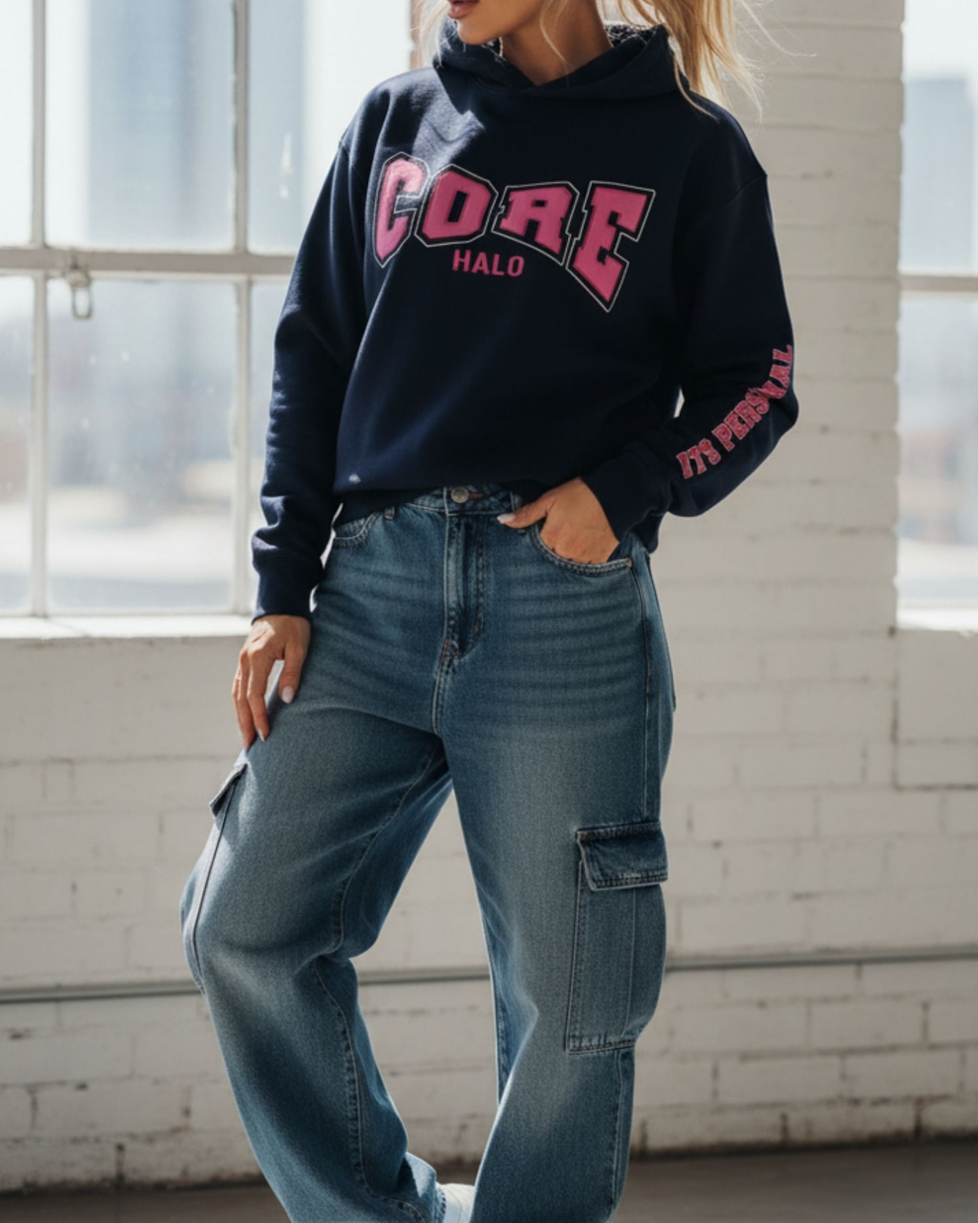NIGHT BLUE Hoodie Relaxed | I AM 77:1
