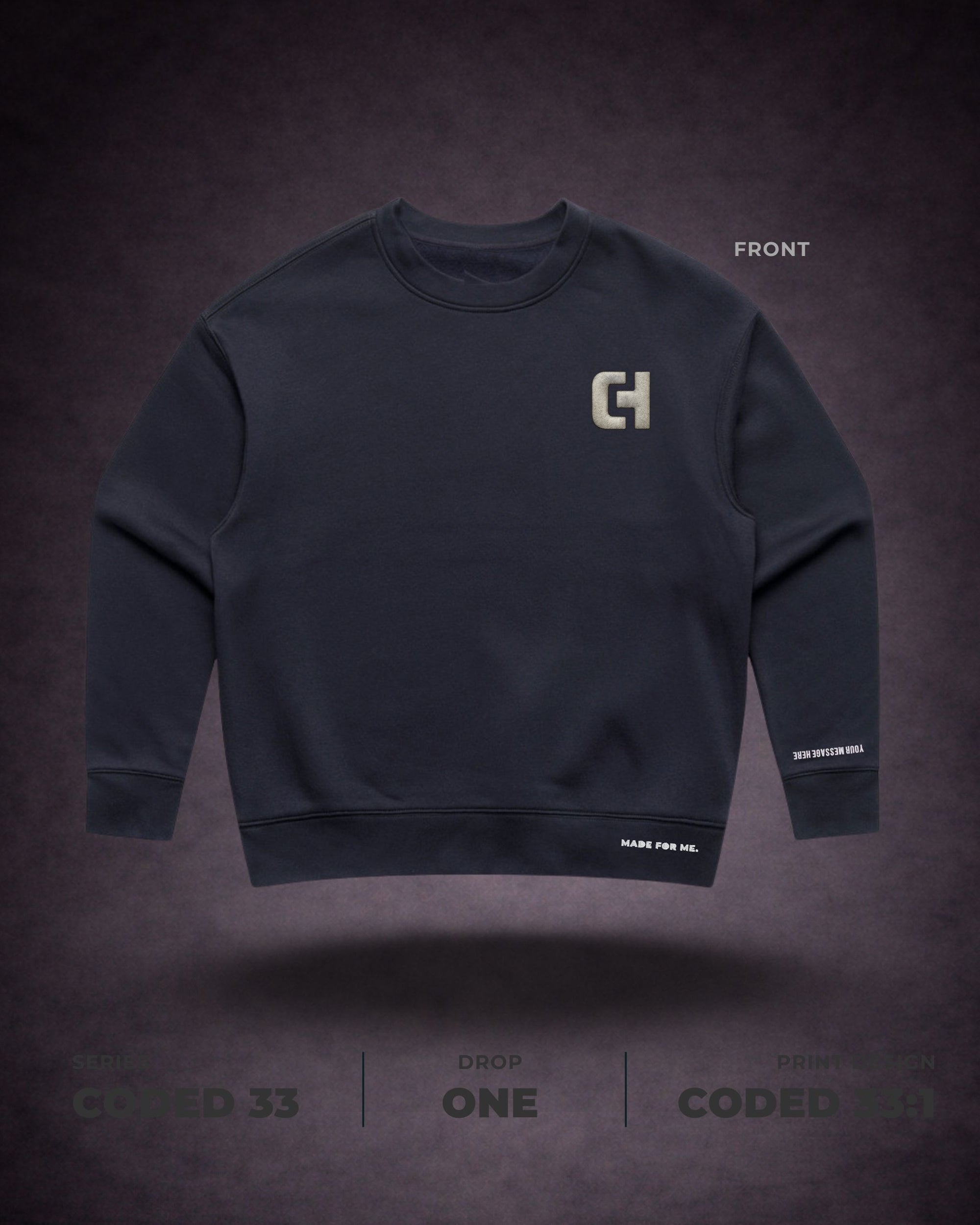 CODED 33:1 |NIGHT PULSE Crewneck