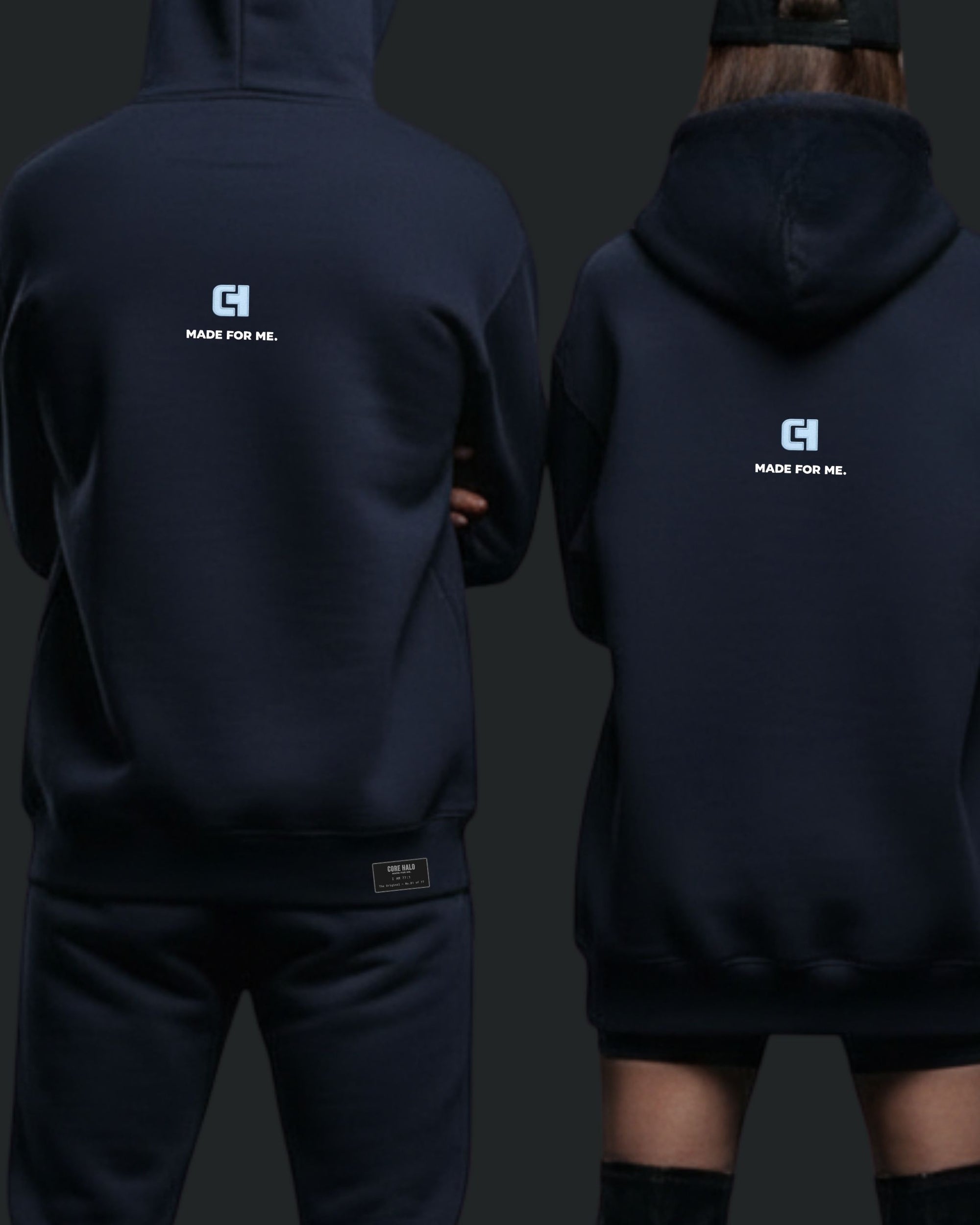 NIGHT BLUE Hoodie Relaxed | I AM 77:1