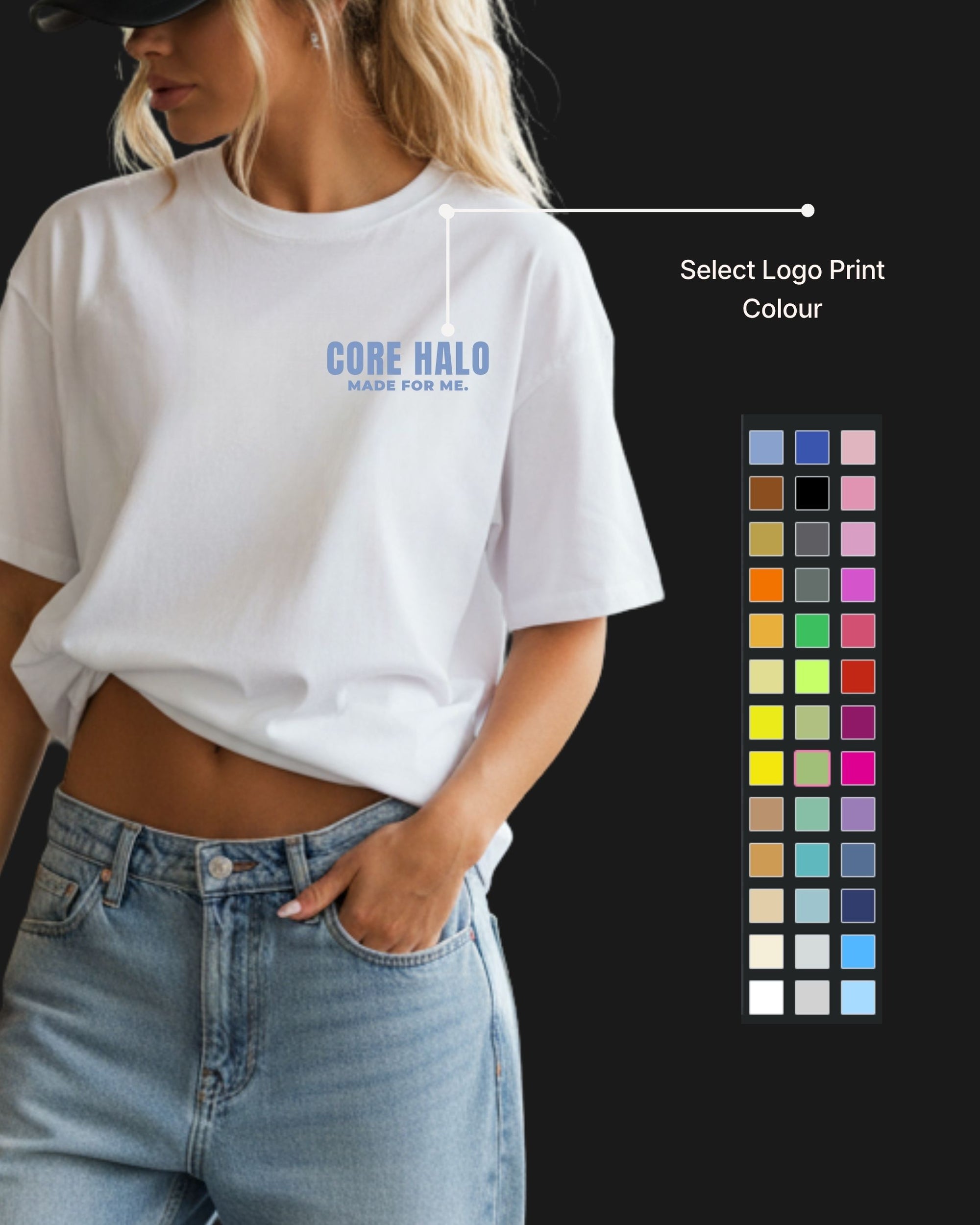 WHITE T-SHIRT Oversized| CORE33