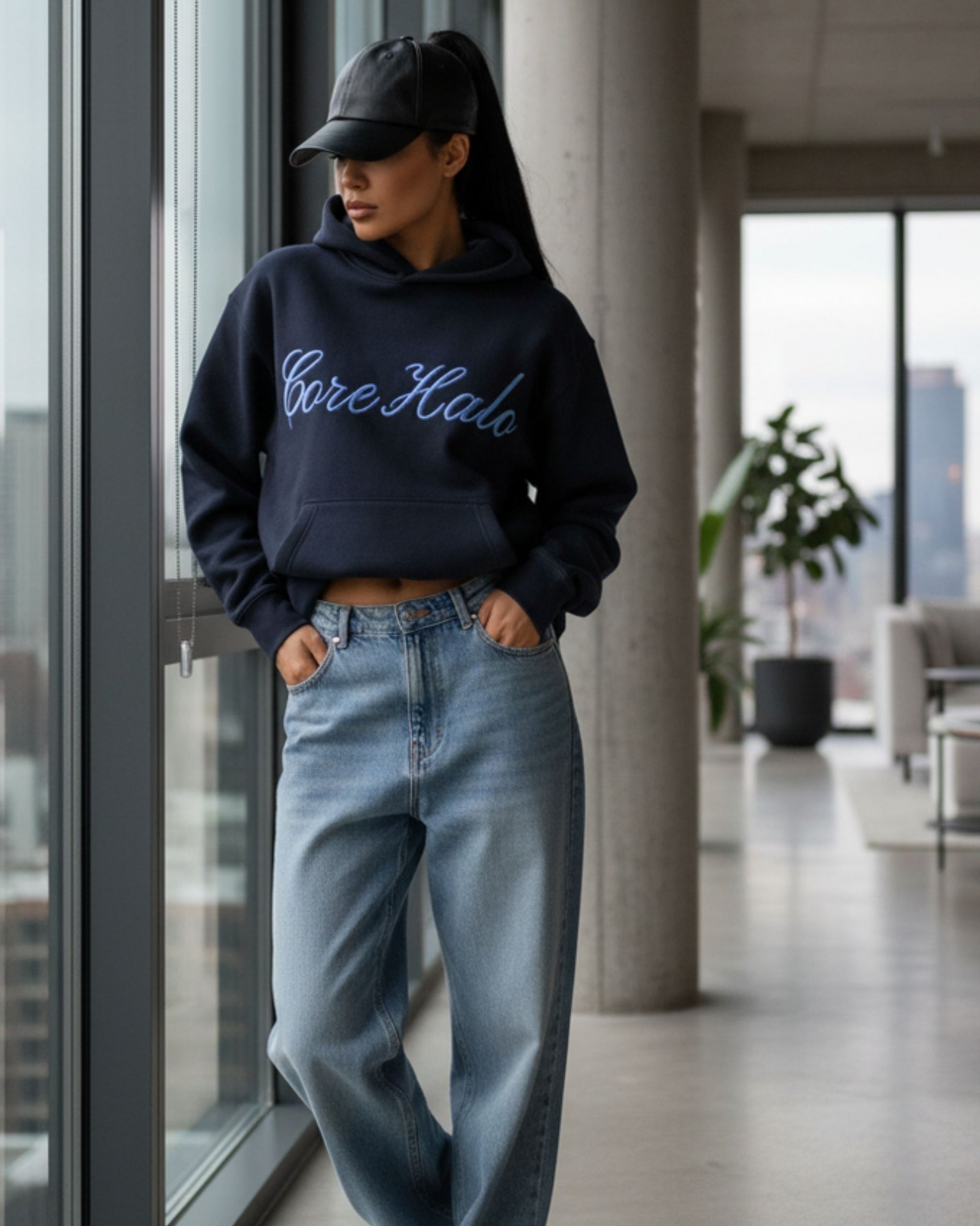 NIGHT BLUE Hoodie Relaxed | HALO99:1